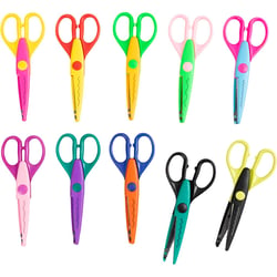Ciseaux crantés en plastique 16 cm - 10 pcs