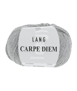 Pelote de Laine et Alpaga à tricoter CARPE DIEM - Lang Yarns 0303 Gris Clair Chiné
