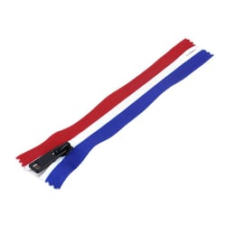 Fermeture non séparable drapeau français bleu blanc rouge