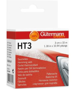 Ourlet thermocollant HT3 - 3 cm x 10 m - Gütermann Blanc