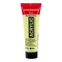 Peinture acrylique en tube - Vert jaunâtre clair - 664 - Amsterdam - 20ml