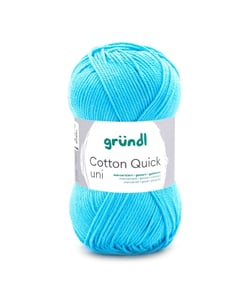 Fil à tricoter COTTON QUICK UNI - Gründl - PPSC - certifié Oeko-Tex 136 Bleu