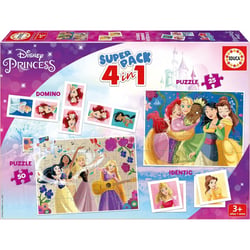Jeu de société - Puzzles, domino, memory - Princesses Disney - Dès 3 ans - Educa