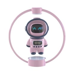 Enceinte Bluetooth Lévitante Avec Lumière LED Et Fonctionnalités Intelligentes Rose YONIS