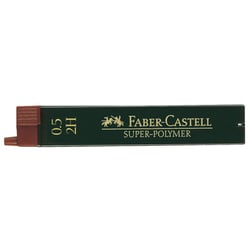 Mines - 2H - 0,5 mm - Recharge pour porte-mines - Faber-Castell - Super polymer