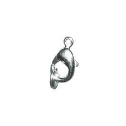 Fermoir carabinier avec anneau, argent, 18,5mm, 1 pièce
