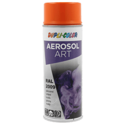 Spray de peinture - Orange trafic - RAL 2009 - Brillant - Tous supports - Aérosol Art