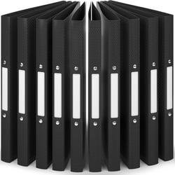 10 x Classeur A4 2 Anneaux- Jusqu'à 100 feuilles, Dos de 2,5 cm- Souple et Durable- Résisitants à l'eau- Étiquettes de Dos- ACROPAQ