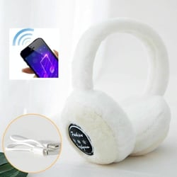 Casque Bluetooth Hiver Oreillettes Chaudes Antivent Pour Hommes Et Femmes Blanc Blanc YONIS