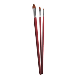 Set de pinceaux langue de chat assortis synthétiques (3 pièces)