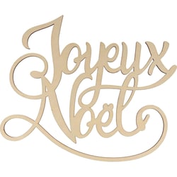Joyeux Noël mot en bois 16x13,5 cm - Artemio