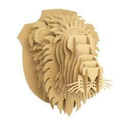 MégaCréa DIY - Maquette en carton Trophée Lion 25 x 32 x 24 cm