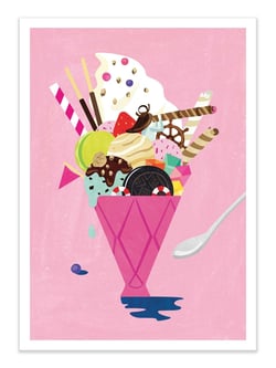Affiche - Pirate Ice cream - Shihotana