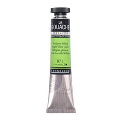 Gouache - Extra-fine - Vert jaune brillant - 871 - Tube de 21ml - Sennelier