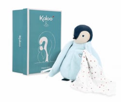 Peluche a bisous manchot - bleu - Kaloo