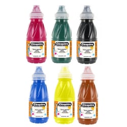 Lot de 6 flacons encre à dessiner Cléopâtre 250 ml assortiment