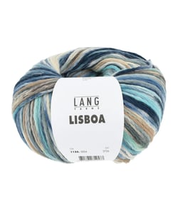 Pelote de Coton à tricoter LISBOA - 100gr – Lang Yarns - 100% coton, légèreté et éclat inspirés du Portugal 04 Multicolore