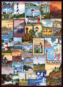 Puzzle 1000 pièces - Phares - Eurographics