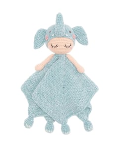 Kit Ricorumi Baby Blankies - Éléphant à crocheter - Doudou bébé fait main - Rico Design Bleu