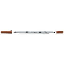 Marqueur double pointe - TOMBOW - Marron cuir - ABT PRO