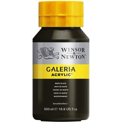 Peinture Acrylique en pot noir de mars 500ml - Winsor & Newton