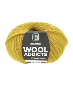 Pelote de laine PROMISE de Wool Addicts - 100gr – Laine Mérinos Extrafine & Polyamide 50 Jaune