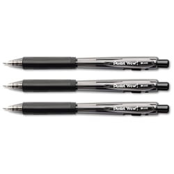 Lot de 3 stylos à bille rétractables PENTEL WOW BK440 - Noir - Bille 1,00 mm
