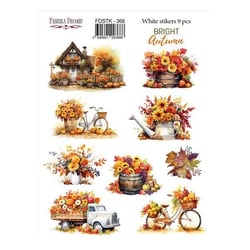 Planche de stickers couleur embelissement Fabrika Decoru BRIGHT AUTUMN 366