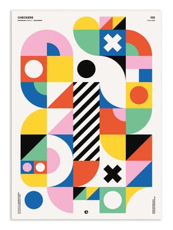 Affiche 30 x 40 cm - Checkers - Posterlad
