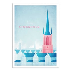 Affiche 30x40 cm - Visit Stockholm - Henry Rivers