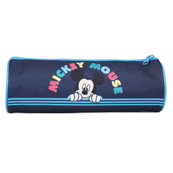 Trousse scolaire ronde Mickey Bleue Rayures Bagtrotter