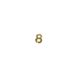 Chiffres en cire - 8 - , or, 9mm, 2 pces