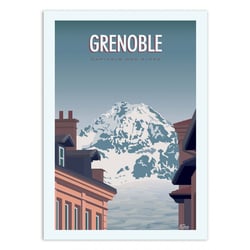 Affiche 50x70 cm - Grenoble - Turo