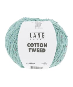 Pelote de Soie et Coton COTTON TWEED - Lang Yarns 79 Bleu
