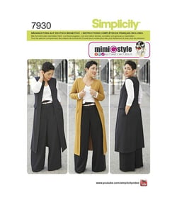 Patron Simplicity 8177 Ensemble femme taille n°(38, 40, 42, 44, 46)