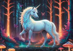 Puzzle 1000 pièces - Licorne Mystique - Trefl