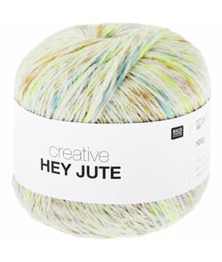 Fil de jute à tricoter ou crocheter HEY JUTE - 100gr - Rico Design 04 Beach