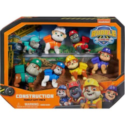 Coffret 7 figurines pat patrouille famille construction : ruben mix charlie benji molly tata grue papi gravier - spin master 20142213