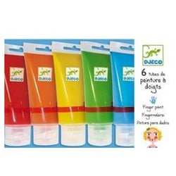 6 tubes de peintures a doigts  - Djeco