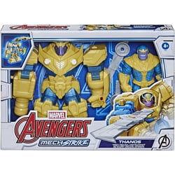 Coffret figurine thanos 22.5 cm avec armure d'infinite - avengers mech strike super-heros - f0264