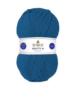 Fil à tricoter Knitty 6 - 100GR - DMC Just Knitting Bleu (994)
