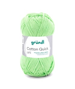 Fil à tricoter COTTON QUICK UNI - Gründl - PPSC - certifié Oeko-Tex 103 Vert