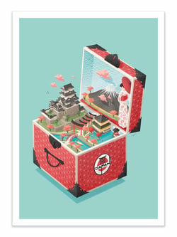 Affiche - Japan - Andrea de Santis