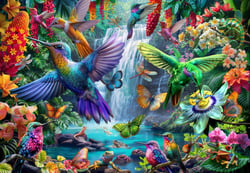 Puzzle 1000 pièces - Tropical Hummingbirds - Bluebird Puzzle