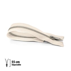 Fermeture éclair Z22 pull et blouson - Séparable 55 cm