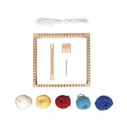 Kit Cadre tissage bois, FSC 100%, carrée, 23x23cm,largeur tissage 18cm, boîte 1kit