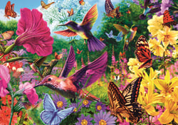 Puzzle 1000 pièces - L'Heure Du Thé : Jardin Des Colibris - Trefl