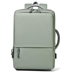 Sac À Dos Ordinateur Grande Capacité Imperméable Avec Port USB Noir Vert YONIS