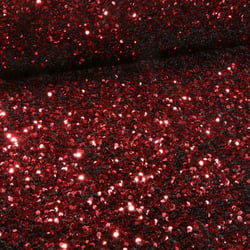 Tissu Sequins épais extensible Rouge foncé