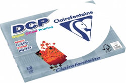 Clairefontaine - DCP - Réf : 1845 C - Papier pour impression Laser - A3 : 420x297 -  120g/m2 - Satiné - Parfaite Opacité - Ramette de 250 feuilles - Coloris Blanc
